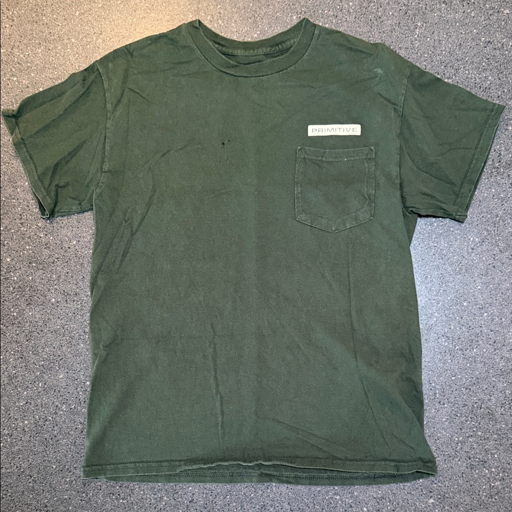 Primitive Men's Dark Green Pocket Tee